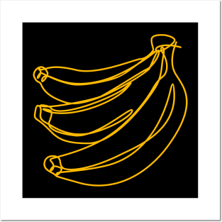 yellow banana Posters and Art